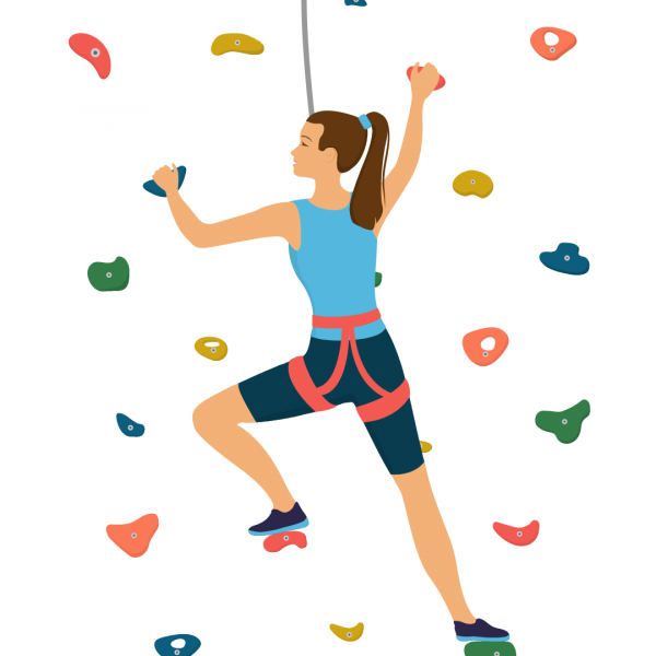 girl climbing